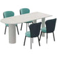 Metal Contemporary Free Form Table Sintered Stone Dining Table for Home Clearhalo ' dining_table' 'Dining Tables & Seating' 'Dining Tables' 'furn' 'furn_dining_table' 'Furniture' 'furniture_dining_table' 'Kitchen & Dining Furniture' 'kitchen&dining_furn' 'kitchen' 'kitchen_dining_table' 1200x1200_bb03b2f3-4193-4f25-9cea-611bd9da8c25