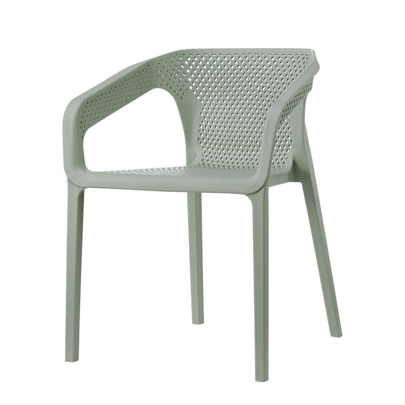 Contemporary Style Plastic Chairs Solid Back Arm Dining Kitchen Chair Set Clearhalo ' kitchen&dining_furn' 'Dining Chairs' 'Dining Tables & Seating' 'dining_chair' 'furn' 'furn_dining_chair' 'Furniture' 'furniture_dining_chair' 'Kitchen & Dining Furniture' 'kitchen' 1200x1200_bb03f3cd-2fb1-410c-b4f9-14e6180220c2