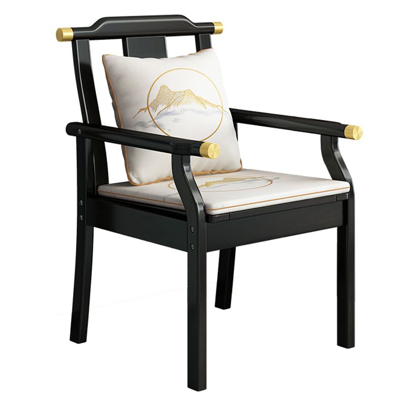 Traditional Dining Armchair Slat Back Arm Single Dining Chair with Wood Legs Clearhalo ' kitchen&dining_furn' 'Dining Chairs' 'Dining Tables & Seating' 'dining_chair' 'furn' 'furn_dining_chair' 'Furniture' 'furniture_dining_chair' 'Kitchen & Dining Furniture' 'kitchen' 1200x1200_bb06379d-caa1-4cbd-be64-b8abdf4421b9