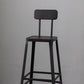 Modern Style Counter Stool Square Low Back Bar Stool for Indoor