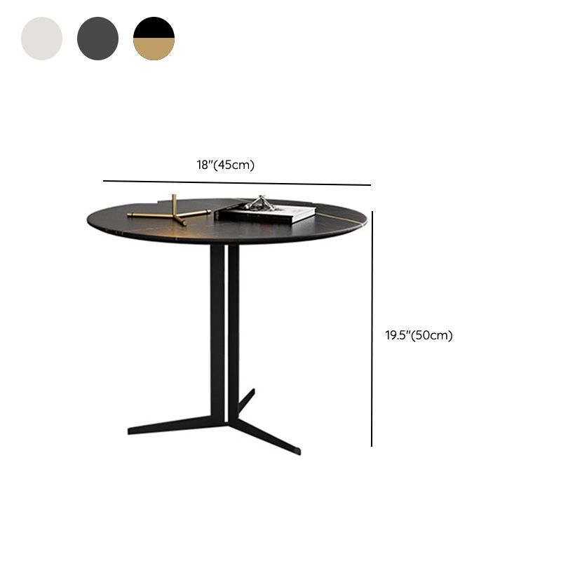 現代のメタルコーナーテーブル台座ベースのある現代