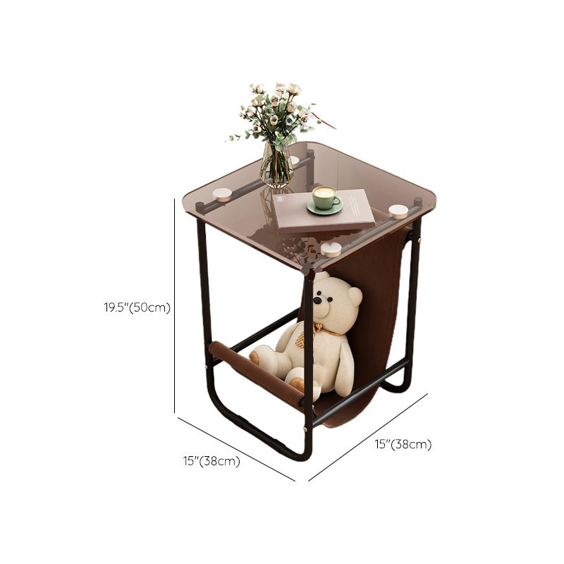 Tavolo da slitta per finestre di stoccaggio modernistica per soggiorno con base metallica