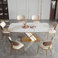 Traditional Luxury Stone Dining Table Gold Pedestal Casual Dining Table Clearhalo 'Dining Tables & Seating' 'Dining Tables' 'dining_table' 'furn' 'furn_dining_table' 'Furniture' 'furniture_dining_table' 'Kitchen & Dining Furniture' 1200x1200_bb09d69f-e0c1-4a0d-827a-a6dd65da4621