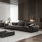 Black Genuine Leather Sectionals 30.7" H Square Arm Sectional Sofa Set Clearhalo 'furn' 'furn_sectionals' 'Furniture' 'Living Room Furniture' 'Sectionals' 1200x1200_bb0cc3c8-85af-460d-b4e8-d573e47da491