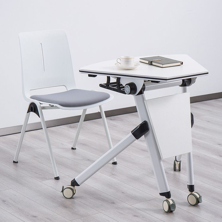 18" silla de oficina plástica sin brazos contemporánea ancha de la silla de escritorio