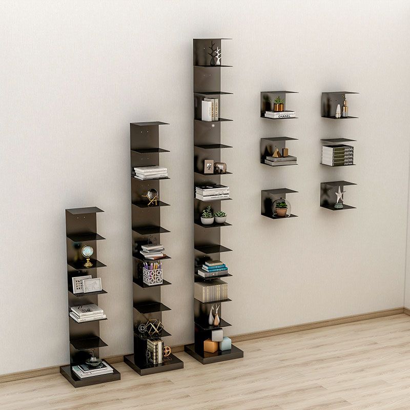 Bibliothèque géométrique en métal bibliothèque à domicile de style scandinave