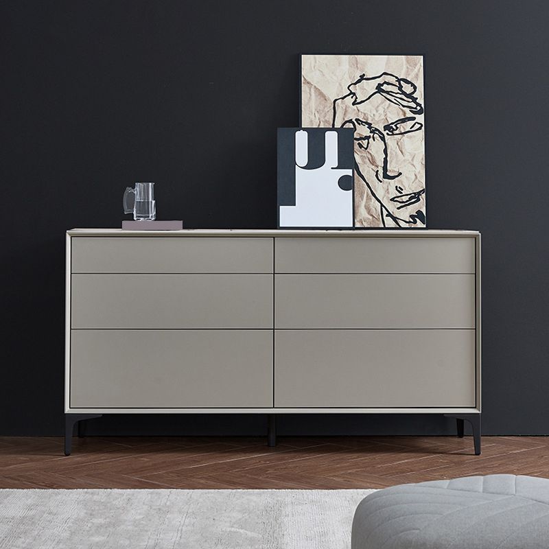 Contemporary Storage Chest Stone Dresser with 6 Drawers , 12.48/15.6 Inch W Clearhalo 'Bedroom Furniture' 'Dressers & Chests' 'dressers_chests' 'furn' 'furn_dressers_chests' 'Furniture' 1200x1200_bb0f507e-53b3-4d6c-a7f6-281012ee8ad6