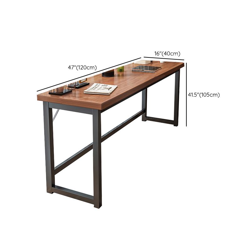 Rectangle Manufactured Wood Bistro Table Modern Pub Table with Metal Frame Clearhalo 'Bar Furniture' 'Bar Tables' 'bar_tables' 'furn' 'furn_bar_tables' 'Furniture' 'Kitchen & Dining Furniture' 1200x1200_bb11edb4-fac8-4b10-823f-e8846ac54069