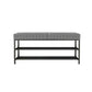 Rectangle Shoe Storage Entryway Bench Cushioned Modern Metal Seating Bench Clearhalo 'Benches' 'Chairs & Seating' 'furn' 'furn_benches' 'Furniture' 'Living Room Furniture' 1200x1200_bb14add9-a3de-4d16-945a-81235858382c