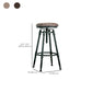 Modern Armless Rotatable Counter Stool Iron Bar Stool with Pedal