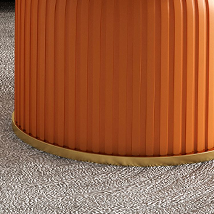 Pedestal blanco redondo Glam metal Mesa de cóctel con tapa de pizarra