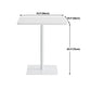 Metal Industrial Square Dining Table Wood Top Table with Pedestal Clearhalo 'Dining Tables & Seating' 'Dining Tables' 'dining_table' 'furn' 'furn_dining_table' 'Furniture' 'furniture_dining_table' 'Kitchen & Dining Furniture' 'kitchen' 'kitchen_dining_table' 1200x1200_bb17db68-3a24-4536-84c2-2eb49c5f723e