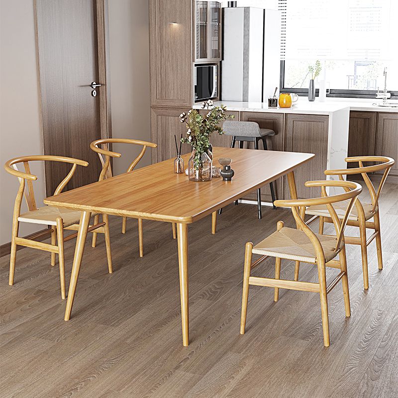 Rectangle 1/4/5 Pieces Dining Set Solid Wood Legs Dining Furniture Set Clearhalo 'Dining Room Sets' 'Dining Tables & Seating' 'dining_room_set' 'furn' 'furn_dining_room_set' 'Furniture' 'Kitchen & Dining Furniture' 1200x1200_bb189ee9-4d38-4c0f-9031-e29e65dd018b
