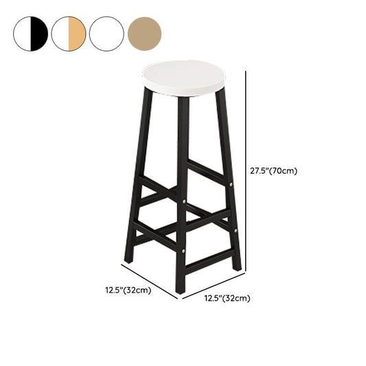 1/2 Piece Pub Dining Set Glam Style Bar Table with Metal Stool