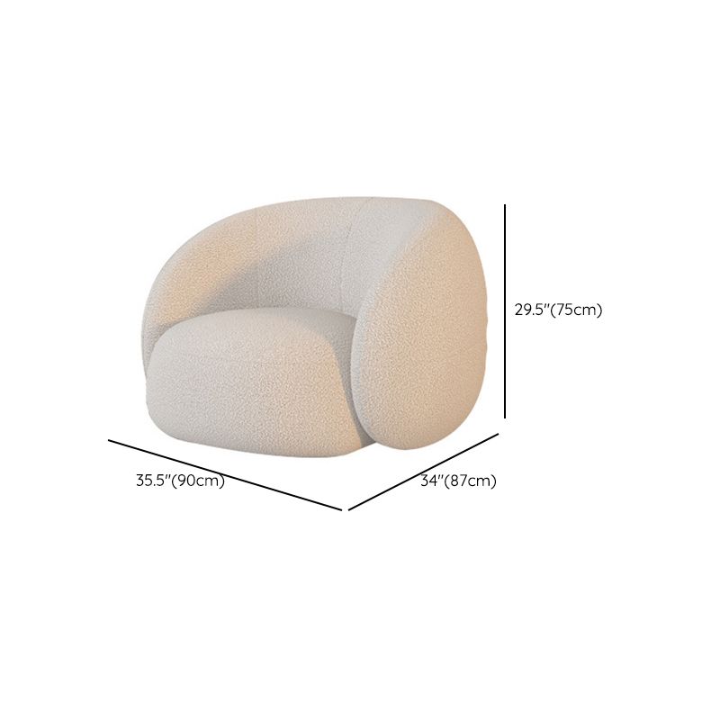 Contemporary Tuxedo Arm Sofa Fabric Loose Back Settee in White Clearhalo 'furn' 'furn_sofas' 'Furniture' 'Living Room Furniture' 'Sofa' 'sofas' 1200x1200_bb1979a2-5ad0-44fe-8c84-b7d58a23d081