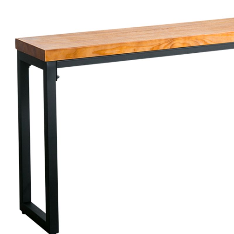 Table de acento de madera moderna de mediados de siglo Mesa de consola rectangular