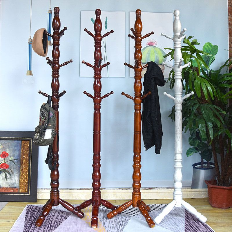 Traditionele ingang Hall Tree Ash vaste houten rek met jashaken