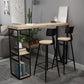 Industrial Rectangle Bistro Bar Desk Solid Wood Bistro Table for Indoor Clearhalo 'Bar Furniture' 'Bar Tables' 'bar_tables' 'furn' 'furn_bar_tables' 'Furniture' 'Kitchen & Dining Furniture' 1200x1200_bb1ceaf1-9328-45db-850a-a57db4657ef8