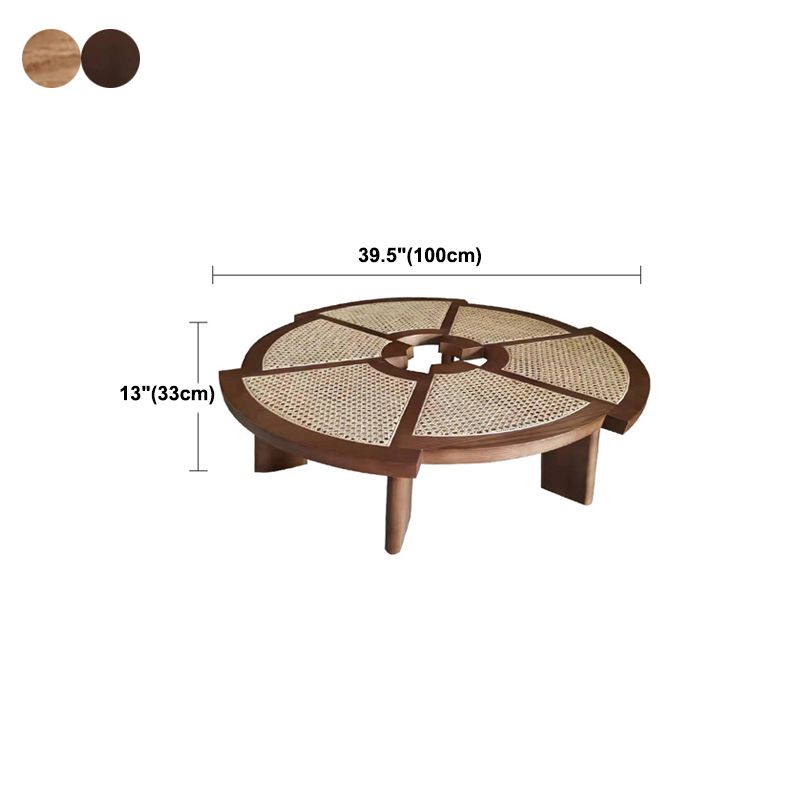 Nordic Style Cocktail Table Solid Wood Walnut/wood Coffee Table Clearhalo 'Coffee & Accent Tables' 'Coffee Tables' 'coffee_tables' 'furn' 'furn_coffee_tables' 'Furniture' 'furniture_coffee_tables' 'Living Room Furniture' 1200x1200_bb1f29c4-c542-4609-9fc7-57241e47a3df