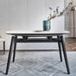 Simplicity Style Round Dining Table Stone Drop-Leaf Dinner Table with 4 Legs Clearhalo ' dining_table' 'Dining Tables & Seating' 'Dining Tables' 'furn' 'furn_dining_table' 'Furniture' 'furniture_dining_table' 'Kitchen & Dining Furniture' 'kitchen&dining_furn' 'kitchen' 'kitchen_dining_table' 1200x1200_bb20081d-eb19-442e-9bb3-94639d12ac13