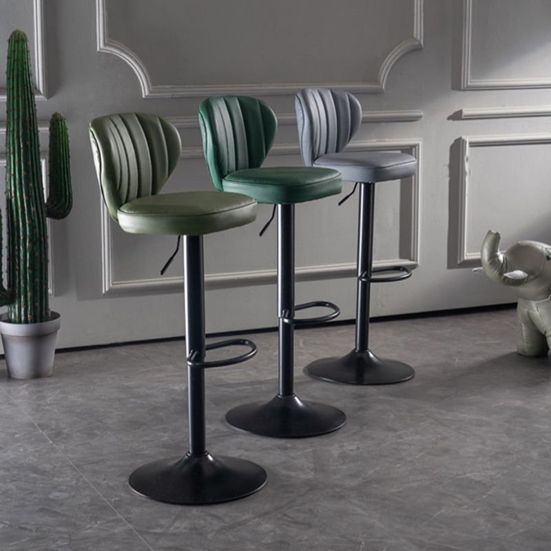 Adjustable Height Leather Indoor Bar Stool Footrest Low Back Counter Stool with Cushion Clearhalo 'Bar Furniture' 'Bar Stools' 'bar_stools' 'furn' 'furn_bar_stools' 'furniture_bar_stools' 'Kitchen & Dining Furniture' 'kitchen&dining_furn' 'kitchen' 'kitchen_furn' Furniture' 1200x1200_bb21d6d1-afcc-4759-9651-af3d44952ddc