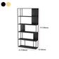 Open Metal Bookcase Industrial Rectangular Shelf for study room Clearhalo 'Bookcases' 'Furniture' 'furniture_bookcases' 'kitchen' 'kitchen_bookcases' 'Living Room Furniture' 'Office Furniture' 1200x1200_bb21de26-19e2-4213-93e5-f8425b85fbf7