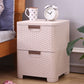 Plastic Beige Non-Hanging Armoire Modern Storage Cabinet for Bedroom