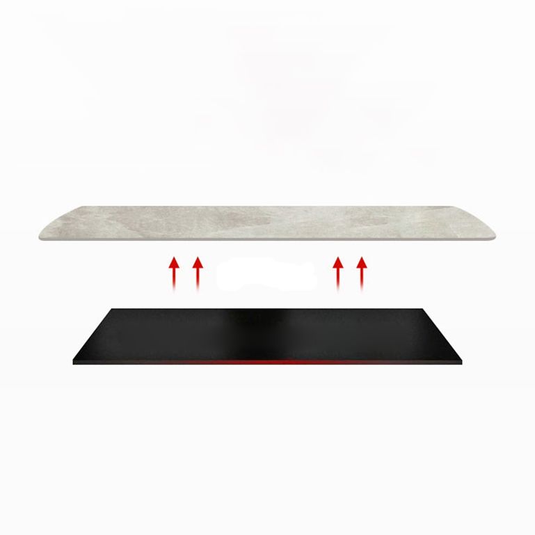 Minimalist Style Dining Table Set with Rectangle Shape Table and Upholstered Chairs Clearhalo 'Dining Room Sets' 'Dining Tables & Seating' 'dining_room_set' 'furn' 'furn_dining_room_set' 'Furniture' 'furniture_dining_room_set' 'Kitchen & Dining Furniture' 'kitchen&dining_furn' 'kitchen' 1200x1200_bb22f3a2-c489-4545-a2f7-0cbd941957c8