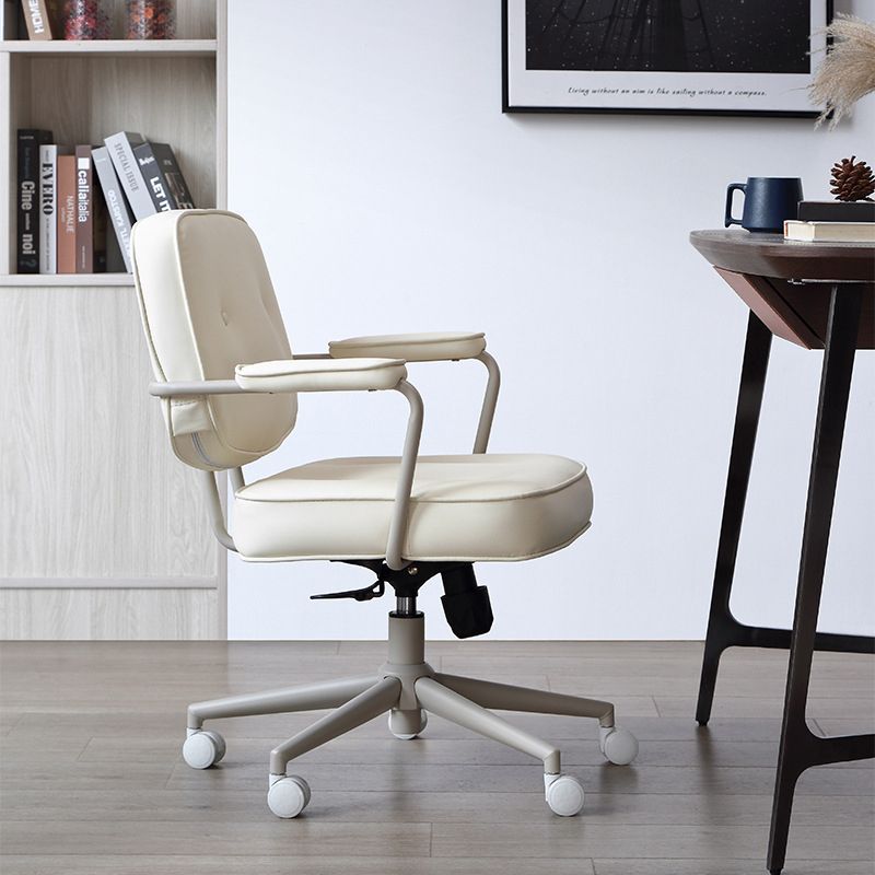 Silla de escritorio de brazos acolchados contemporáneos silla de altura de altura de asiento ajustable para oficina