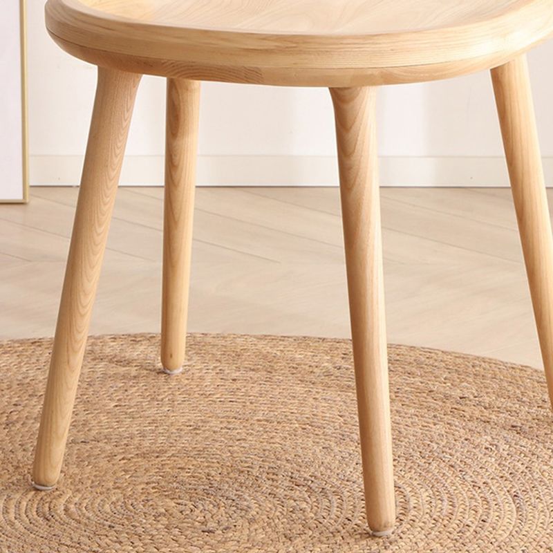 Sedia a braccio tradizionale aperta sedia da pranzo in legno per cucina