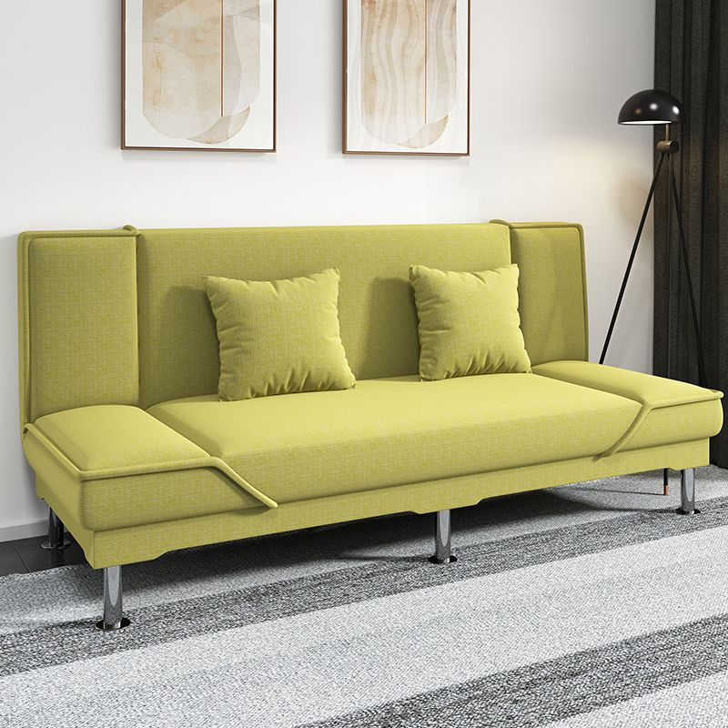Armless Settee with Cotton Blend 19.68" W Convertible Sleeper Sofa for Living Room Clearhalo 'furn' 'furn_sofas' 'Furniture' 'furniture_sofas' 'kitchen' 'kitchen_sofas' 'Living Room Furniture' 'Sofa' 'sofas' 1200x1200_bb24e8d2-0c82-4fcf-8231-63d506287c58