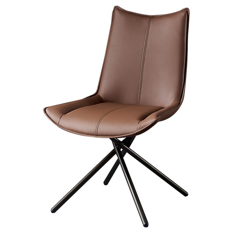 Industrial Style Solid Back Dining Side Chairs Leather Dining Chairs for Kitchen Clearhalo ' kitchen&dining_furn' 'Dining Chairs' 'Dining Tables & Seating' 'dining_chair' 'furn' 'furn_dining_chair' 'Furniture' 'furniture_dining_chair' 'Kitchen & Dining Furniture' 'kitchen' 1200x1200_bb255c34-b1de-4d8a-94dd-014b27fe447f