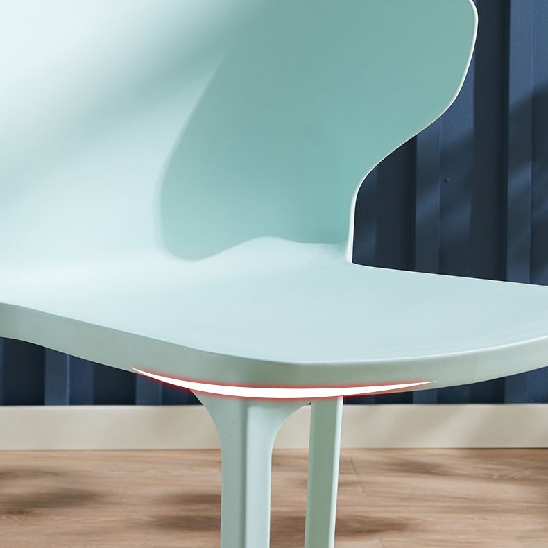 Scandinavian Plastic Side Chair Wingback Kitchen Dining Room Chair Clearhalo 'Dining Chairs' 'Dining Tables & Seating' 'dining_chair' 'furn' 'furn_dining_chair' 'Furniture' 'furniture_dining_chair' 'Kitchen & Dining Furniture' 1200x1200_bb2683e8-f006-4f38-bf23-8c543fb03bcb