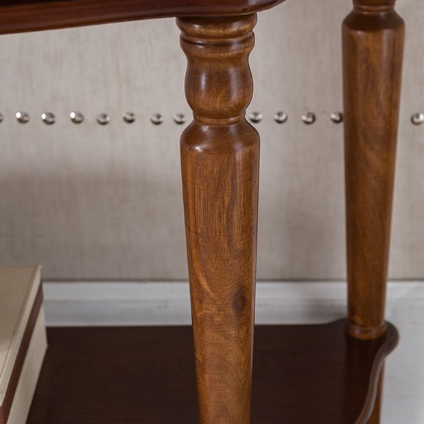 Tavolo di accento di legno vittoriano Mezza luna Console Table per Hall