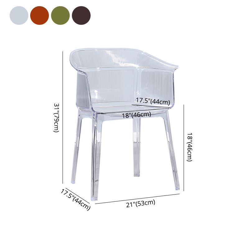 Nordic Style Plastic Dining Armchair Stacking Dining Chair for Restaurant Clearhalo ' kitchen&dining_furn' 'Dining Chairs' 'Dining Tables & Seating' 'dining_chair' 'Furniture' 'furniture_dining_chair' 'Kitchen & Dining Furniture' 'kitchen' 1200x1200_bb29914c-fe37-4910-94d2-638495f74e0c