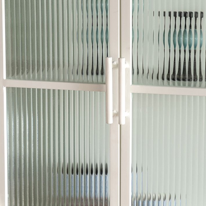 Mobile moderno in metallo porte in vetro mobile a buffet per sala da pranzo