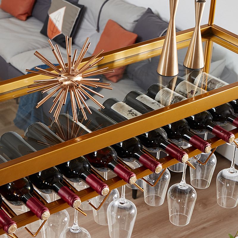 Metal Industrial Wine Holder Rack Hanging with Glass Holder and Storage Shelf Clearhalo 'furn' 'furn_wine_racks' 'Furniture' 'Kitchen & Dining Furniture' 'Wine Racks' 'wine_racks' 1200x1200_bb2afdfc-70fa-443d-8f22-3dde78c00f77