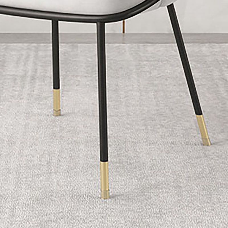 Gestoffeerde zijstoel Scandinavisch design armloze vaste achterstoel voor thuis