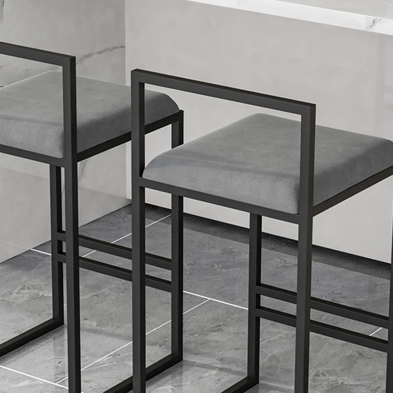 Scandinavian Style Bar-stool with Sled Legs Square Seat Counter Stool for Kitchen Bar Clearhalo 'Bar Furniture' 'Bar Stools' 'bar_stools' 'furn' 'furn_bar_stools' 'furniture_bar_stools' 'Kitchen & Dining Furniture' 'kitchen&dining_furn' 'kitchen' 'kitchen_furn' Furniture' 1200x1200_bb306f90-95af-48f4-bb0f-5b24865b3c1e