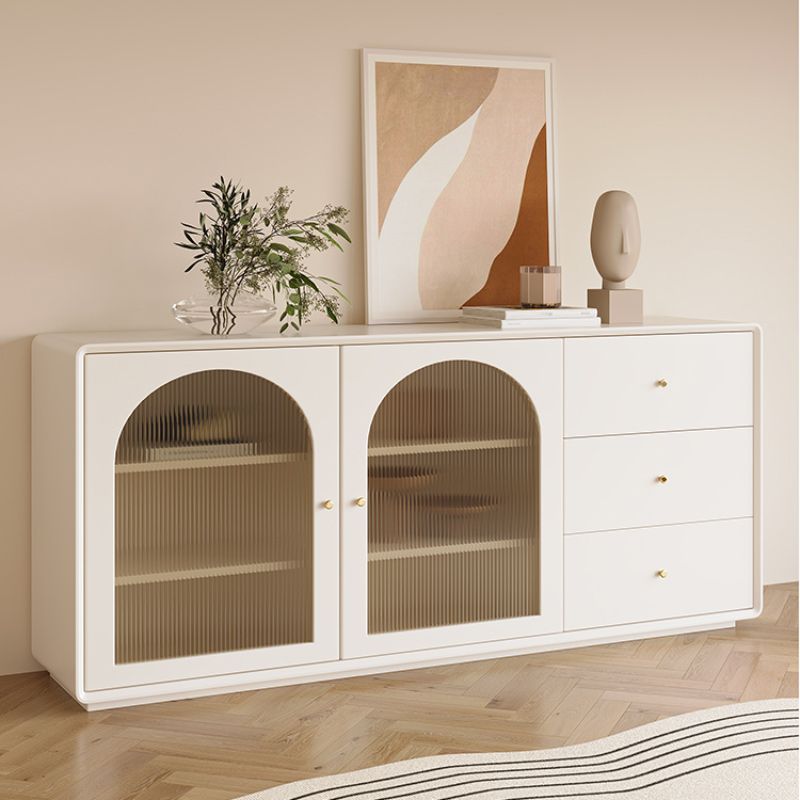 Modern Display Stand Wood Glass Doors Display Cabinet for Dining Room Clearhalo 'Display & China Cabinets' 'display_china_cabinets' 'furn' 'furn_display_china_cabinets' 'Furniture' 'Kitchen & Dining Furniture' 1200x1200_bb321cd4-5086-4153-a8b7-0737f9b32a46