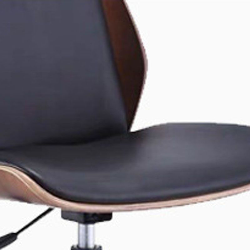 Faux Leather Office Chair Chrome Frame Armless Ergonomic Computer Desk Chair Clearhalo 'furn' 'furn_office_chair' 'Furniture' 'Office Chairs' 'Office Furniture' 'office_chair' 1200x1200_bb3287a8-c017-4396-830d-f3c8306b2738