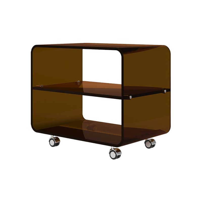 Modern Acrylic Bed Nightstand Open Storage Accent Table Nightstand Clearhalo 'Bedroom Furniture' 'furn' 'furn_night_stand' 'Furniture' 'night_stand' 'Nightstands' 1200x1200_bb347c0a-292d-4c6b-b018-f865f9a9ab53