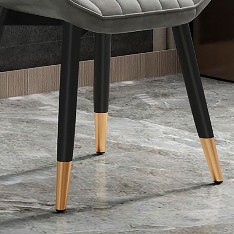 Contemporary Dining Side Chair Matte Finish Leather Curved Parsons Chair Clearhalo ' kitchen&dining_furn' 'Dining Chairs' 'Dining Tables & Seating' 'dining_chair' 'furn' 'furn_dining_chair' 'Furniture' 'furniture_dining_chair' 'Kitchen & Dining Furniture' 'kitchen' 1200x1200_bb3486ab-b9e7-4095-b845-0cde0b9ed0fe