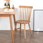 Contemporary Side Chair Rubberwood Dining Chairs with Slat Back