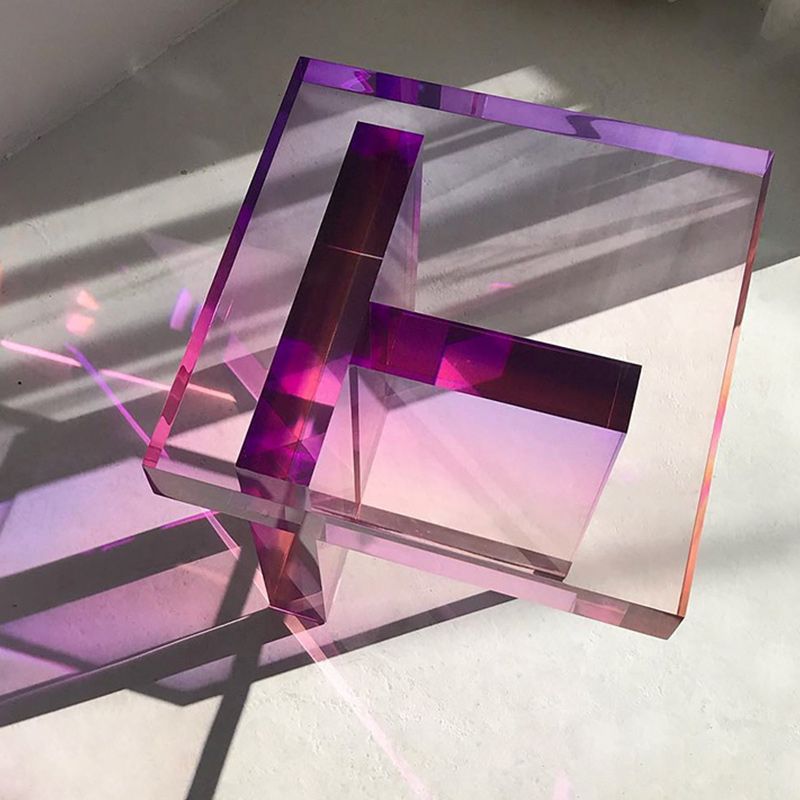 15" Wide Glam Corner Table Acrylic Square Accent Side Table for Living Room Clearhalo 'Coffee & Accent Tables' 'End & Side Tables' 'end_side_tables' 'furn' 'furn_end_side_tables' 'Furniture' 'Living Room Furniture' 1200x1200_bb367c33-a5d9-4d3b-883e-37d4f11b5c2a