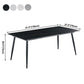 Metal Industrial Rectangle Dining Table Sintered Stone Table with Black Legs Clearhalo ' dining_table' 'Dining Tables & Seating' 'Dining Tables' 'furn' 'furn_dining_table' 'Furniture' 'furniture_dining_table' 'Kitchen & Dining Furniture' 'kitchen&dining_furn' 'kitchen' 'kitchen_dining_table' 1200x1200_bb37f43f-77a6-43b8-a1c3-850a01e0c004