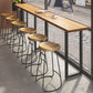 Modern Style 1/7 Pieces Bar Table Set Rectangle Pine Wood Counter Table for Balcony Clearhalo 'Bar Furniture' 'furn' 'furn_home_bar_bar_sets' 'Furniture' 'Home Bars & Bar Sets' 'home_bar_bar_sets' 'Kitchen & Dining Furniture' 1200x1200_bb3c2275-13b0-4715-a374-30f2cd05cc10