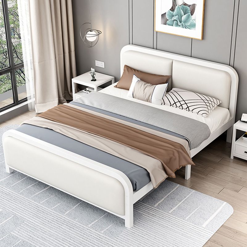 Glam Metal Polstered Panel Kopfteil Rechteckig Standard Bett