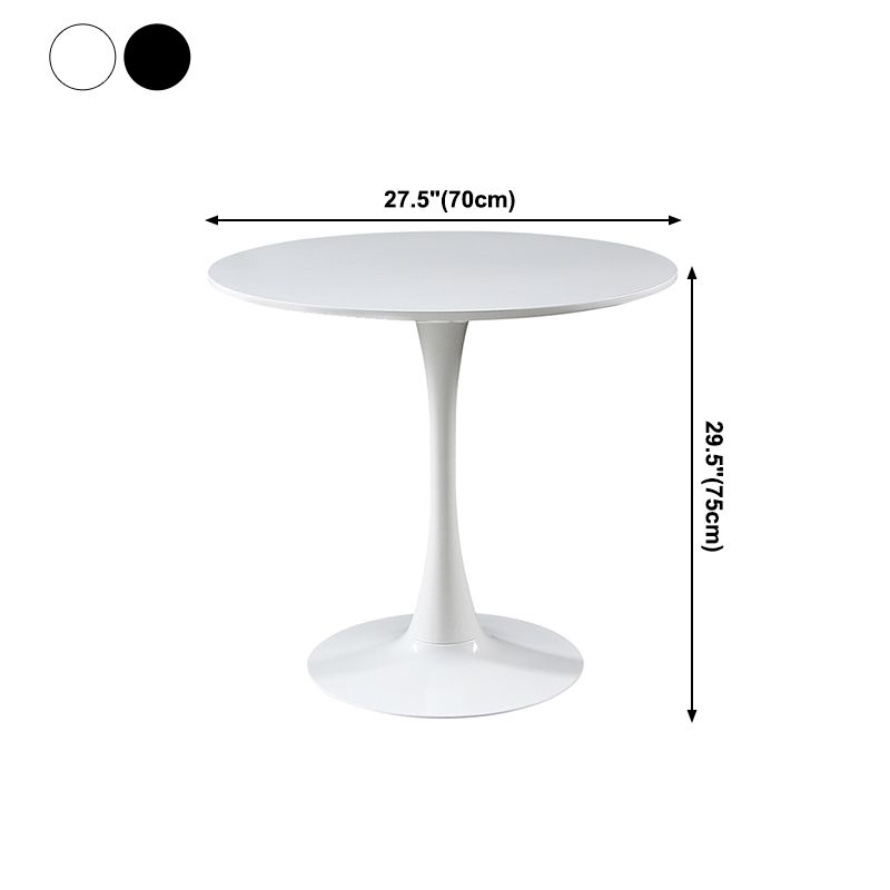 Metal Contemporary Round Dining Table Wood Top Table with Tulip Clearhalo ' dining_table' 'Dining Tables & Seating' 'Dining Tables' 'furn' 'furn_dining_table' 'Furniture' 'furniture_dining_table' 'Kitchen & Dining Furniture' 'kitchen&dining_furn' 'kitchen' 'kitchen_dining_table' 1200x1200_bb3e729b-5576-4bb9-9a44-00402710e626