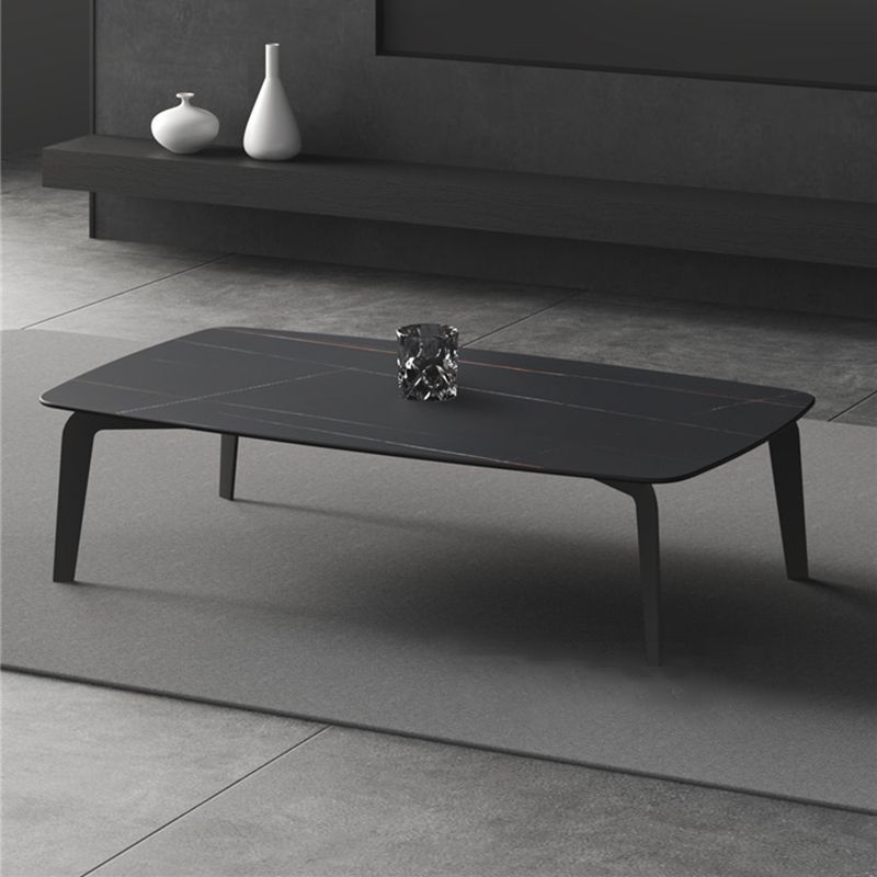 Rectangular Slate 4 Legs Coffee Table 16.5" High Stone 1 Single Cocktail Table Clearhalo 'Coffee & Accent Tables' 'Coffee Tables' 'coffee_tables' 'furn' 'furn_coffee_tables' 'Furniture' 'Living Room Furniture' 1200x1200_bb3f34d1-ed39-4c75-8457-20724735bfcb